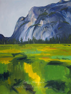 Yosemite National Park, oil on canvas; www.caitlinmarquis.com